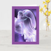 Grußkarte für den blauen Engel Karte (Gelbe Blume)