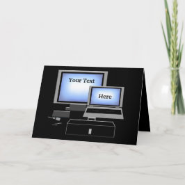 Grußkarte für den Computerreparaturdienst Karte