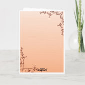 Grußkarte für den Erntedank Karte (Rückseite)