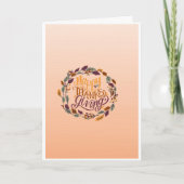 Grußkarte für den Erntedank Karte (Vorderseite)