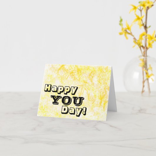 Grußkarte für den gelben Spritzer Karte (Gelbe Blume)