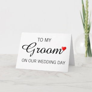 Grußkarte für den Groom am Hochzeitstag Karte