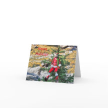 Grußkarte für den Happy Holiday Rentier