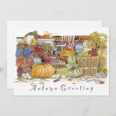Grußkarte für den Herbst Feiertagskarte (Vorne/Hinten)