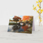 Grußkarte für den Herbst Karte (Gelbe Blume)