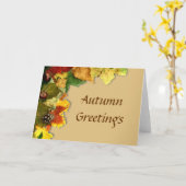Grußkarte für den Herbst Karte (Gelbe Blume)