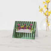 Grußkarte für den jeder Anlass des Gartenfensters Karte (Gelbe Blume)