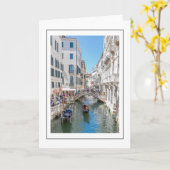 Grußkarte für den Kanal Venedig Karte (Gelbe Blume)