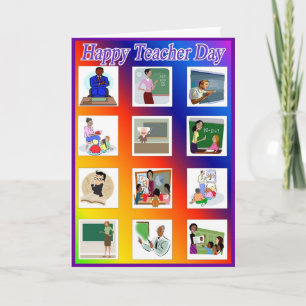 Grußkarte für den Lehrertag 9 Karte