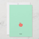 Grußkarte für den Lehrertag Feiertagskarte (Rückseite)