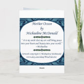 Grußkarte für den Muttermeer Karte (Rückseite)