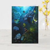 Grußkarte für den Muttermeer Karte (Gelbe Blume)