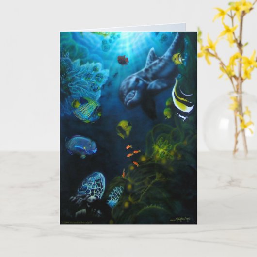 Grußkarte für den Muttermeer Karte (Gelbe Blume)