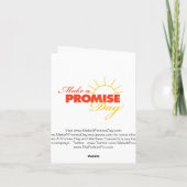 Grußkarte für den Promisetag Karte (Rückseite)