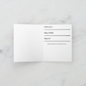 Grußkarte für den Promisetag Karte (Innenseite)