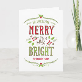 Grußkarte für den schönen Weihnachtsurlaub Feiertagskarte