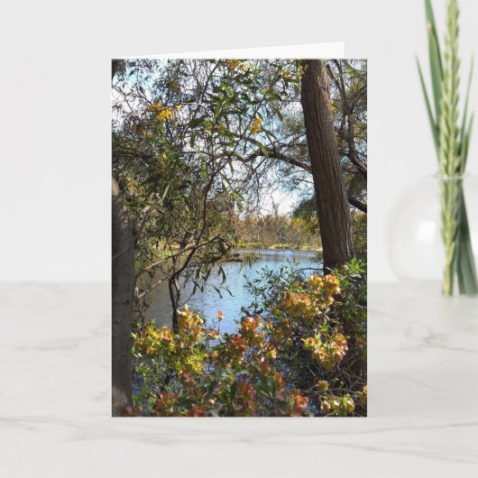 Grußkarte für den See Karte (Vorderseite)