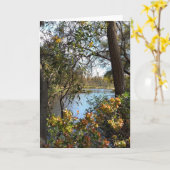 Grußkarte für den See Karte (Gelbe Blume)