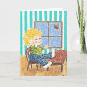 Grußkarte für den Telefonjungen Karte