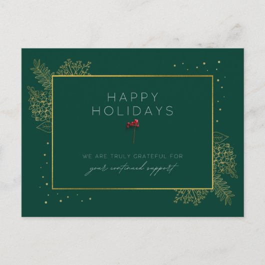 Grußkarte für den Urlaub in Unternehmen Postkarte (Vorderseite)