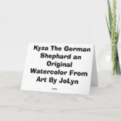 Grußkarte für deutsche Hirten Karte (Rückseite)