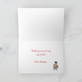 Grußkarte für die besten Freunde. Danke (Innenseite)