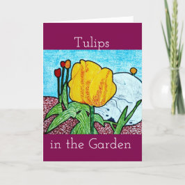 Grußkarte für die Blanke des Gartens Dankeskarte