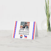 Grußkarte für die Demokratische Revolution Karte (Vorderseite)