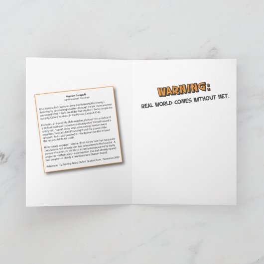 Grußkarte für die echte Welt Karte (Innenseite)