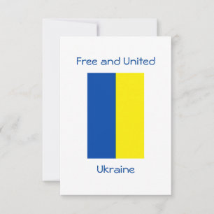 Grußkarte für die freie Ukraine Dankeskarte