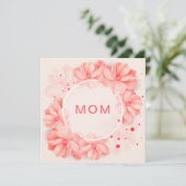 Grußkarte für die GLÜCKLICHE MAMA Karte (Stehend Vorderseite)