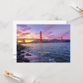 Grußkarte für die Golden Gate Bridge Karte (Vorderseite/Rückseite Beispiel)