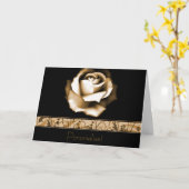 Grußkarte für die Goldene Rose Karte (Gelbe Blume)