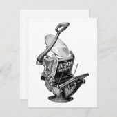 Grußkarte für die Goldschmiedetdruckpresse Dankeskarte (Vorne/Hinten)