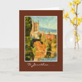 Grußkarte für die Kunst, Kathedrale Karte (Gelbe Blume)