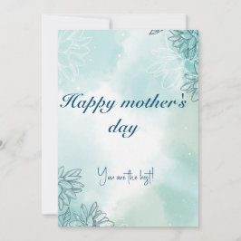 Grußkarte für die Mutter Feiertagskarte