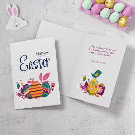 Grußkarte für die Ostersaison. Feiertagskarte