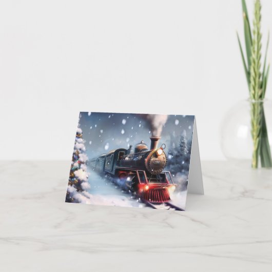 Grußkarte für die Weihnachtsszene Feiertagskarte (Vorderseite)