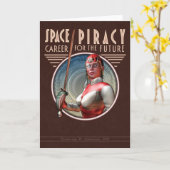 Grußkarte für die WeltraumPiraterie Karte (Gelbe Blume)