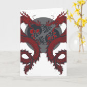 Grußkarte für DoppelDrachen Karte (Gelbe Blume)