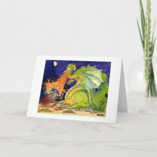 Grußkarte für Drachen Karte