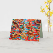 Grußkarte für Drachen Karte (Gelbe Blume)