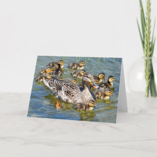 Grußkarte für Duck Family Karte