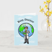 Grußkarte für Dunkle Haare Karte (Gelbe Blume)