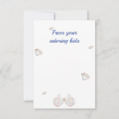 Grußkarte für Edelsteine und Kristalle zum Muttert (Rückseite)