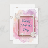 Grußkarte für Edelsteine und Kristalle zum Muttert (Vorne/Hinten)