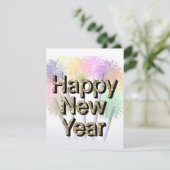 Grußkarte für ein gutes neues Jahr (Stehend Vorderseite)