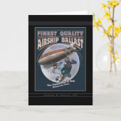 Grußkarte für ein hochwertiges Luftschiff Karte (Gelbe Blume)