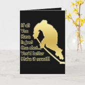 Grußkarte für ein Shockhockey Karte (Gelbe Blume)