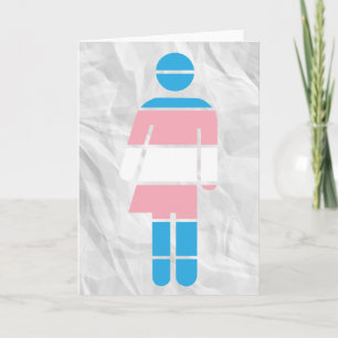 Grußkarte für eine transsexuelle Frau Karte